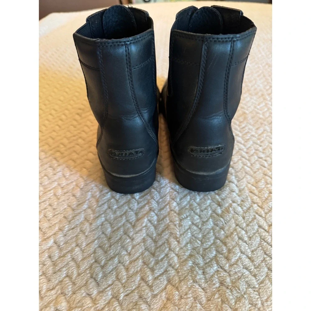 Ariat Heritage IV Zip Paddock Boots Black Leather Riding Equestrian US 3